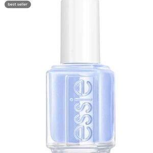 essie nail polish in shade "bikini so teeny" (light blue)